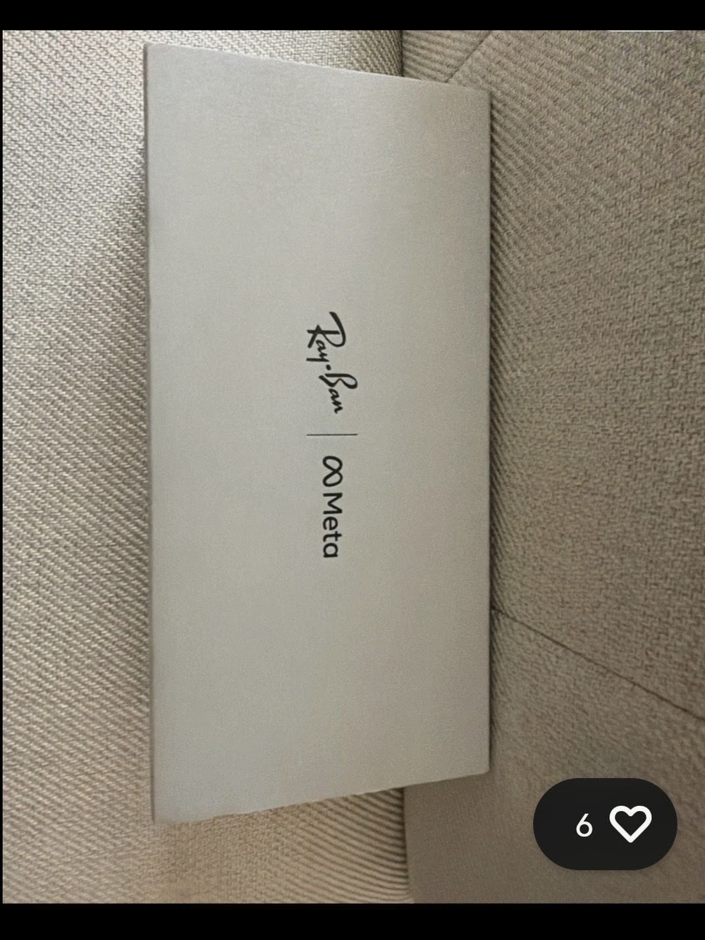 Ray-Ban Silver Gray 00Meta Glasses Case